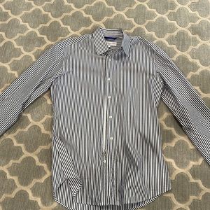 Teddy Stratford slim fit zipper up dress shirt